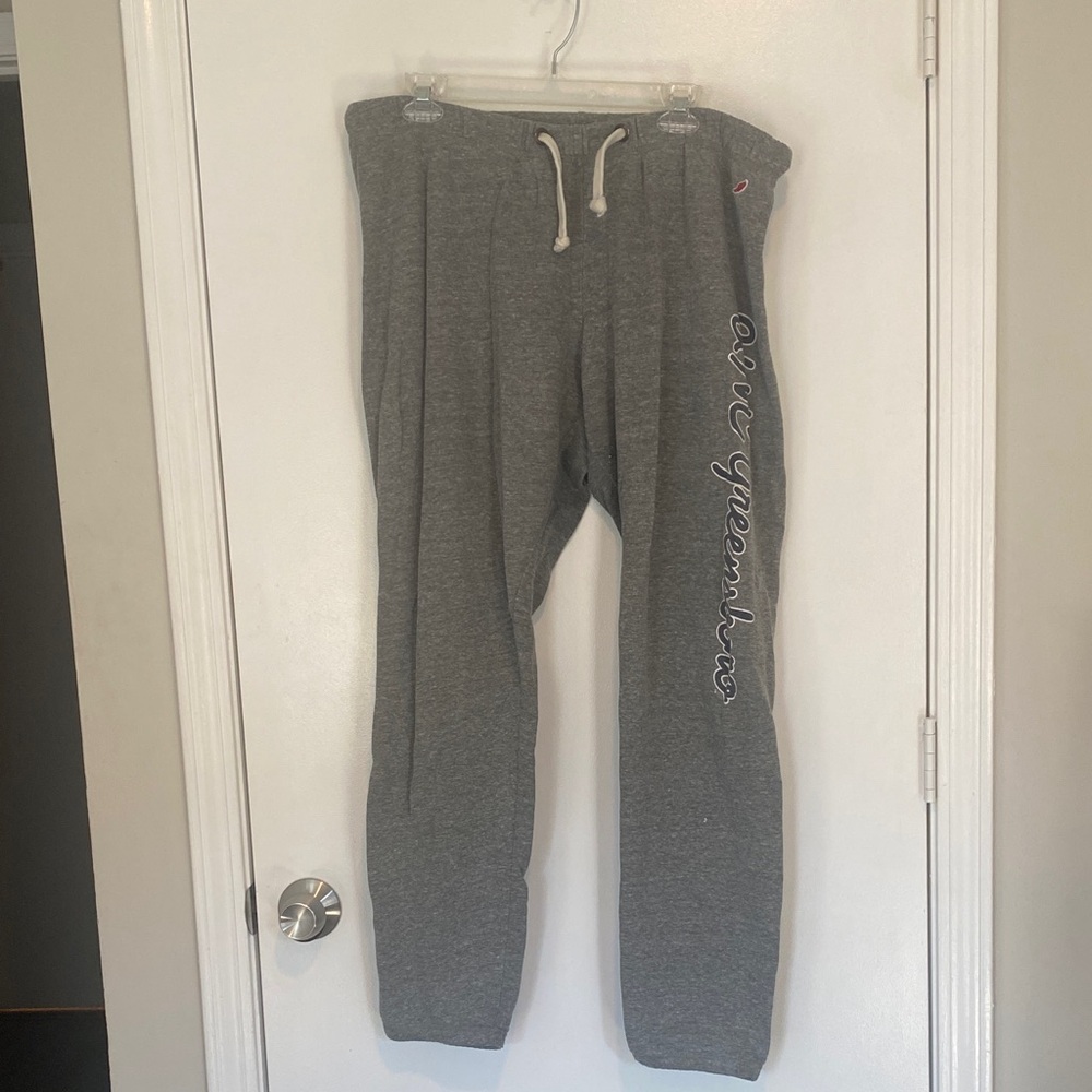 UNC Greensboro League Heather Gray Sweatpants with Logo Patch